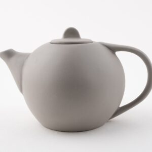 Light grey ceramic tea pot