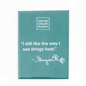 Teal magnet with quote "I still like the way I see things best."